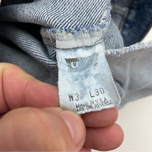 Vintage Levi’s Silvertab Denim Blue Jeans Straight & Narrow Flare Aztec - Picture 7 of 11